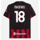 Tanie Strój piłkarski AC Milan Christopher Nkunku #18 Koszulka Podstawowej 2025-26 Krótkie Rękawy Tanie Strój piłkarski AC Milan Christopher Nkunku #18 Koszulka Podstawowej 2025-26 Krótkie Rękawy